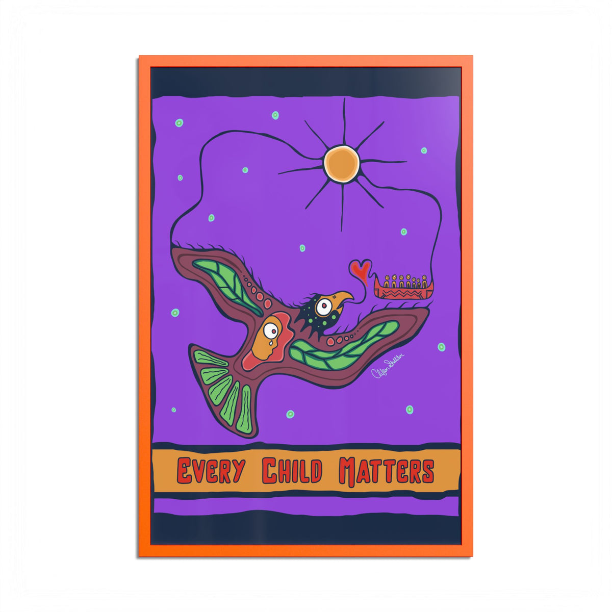 Every Child Matters Colored Frame Poster