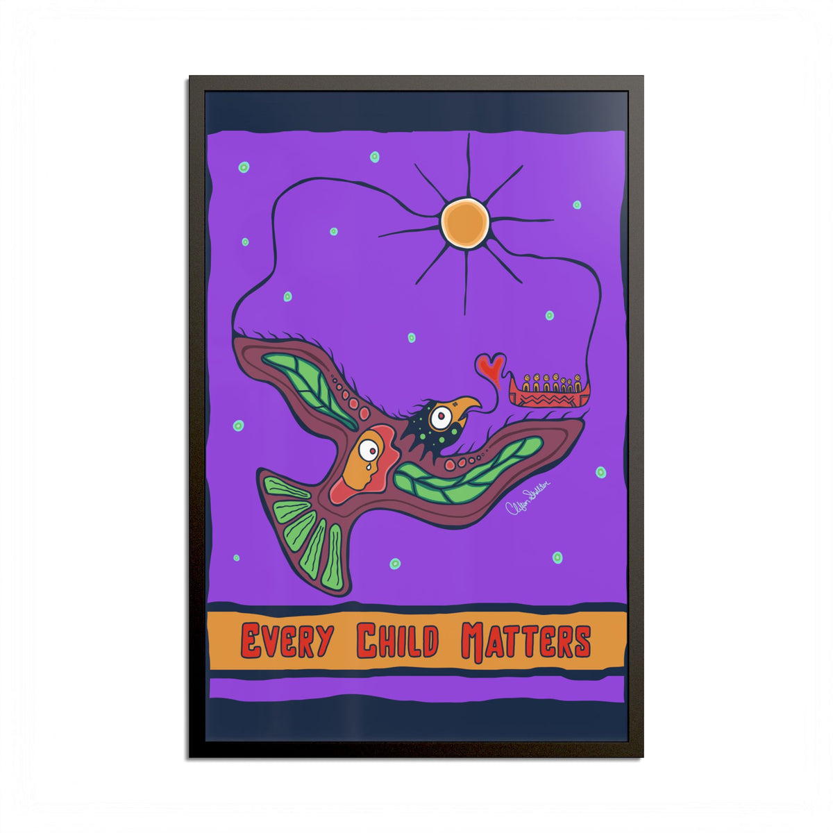 Every Child Matters Colored Frame Poster