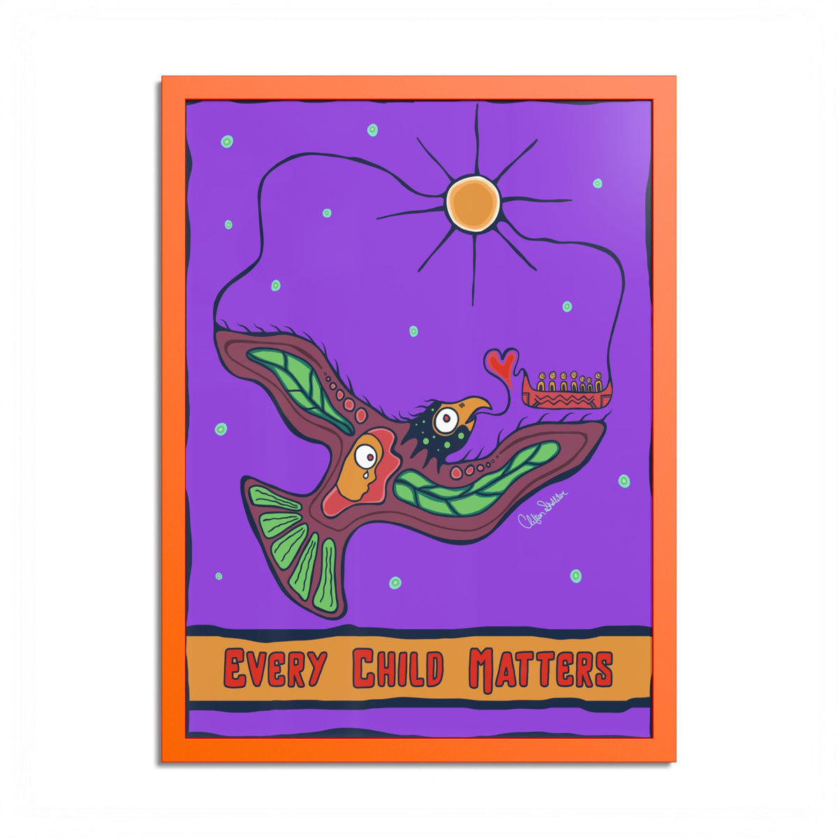 Every Child Matters Colored Frame Poster