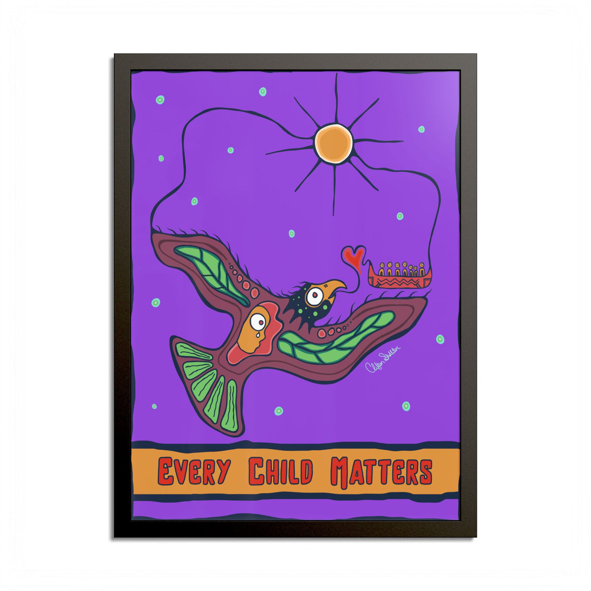 Every Child Matters Colored Frame Poster