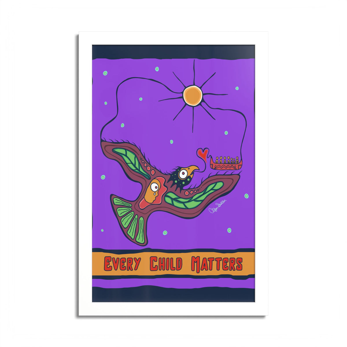 Every Child Matters Colored Frame Poster