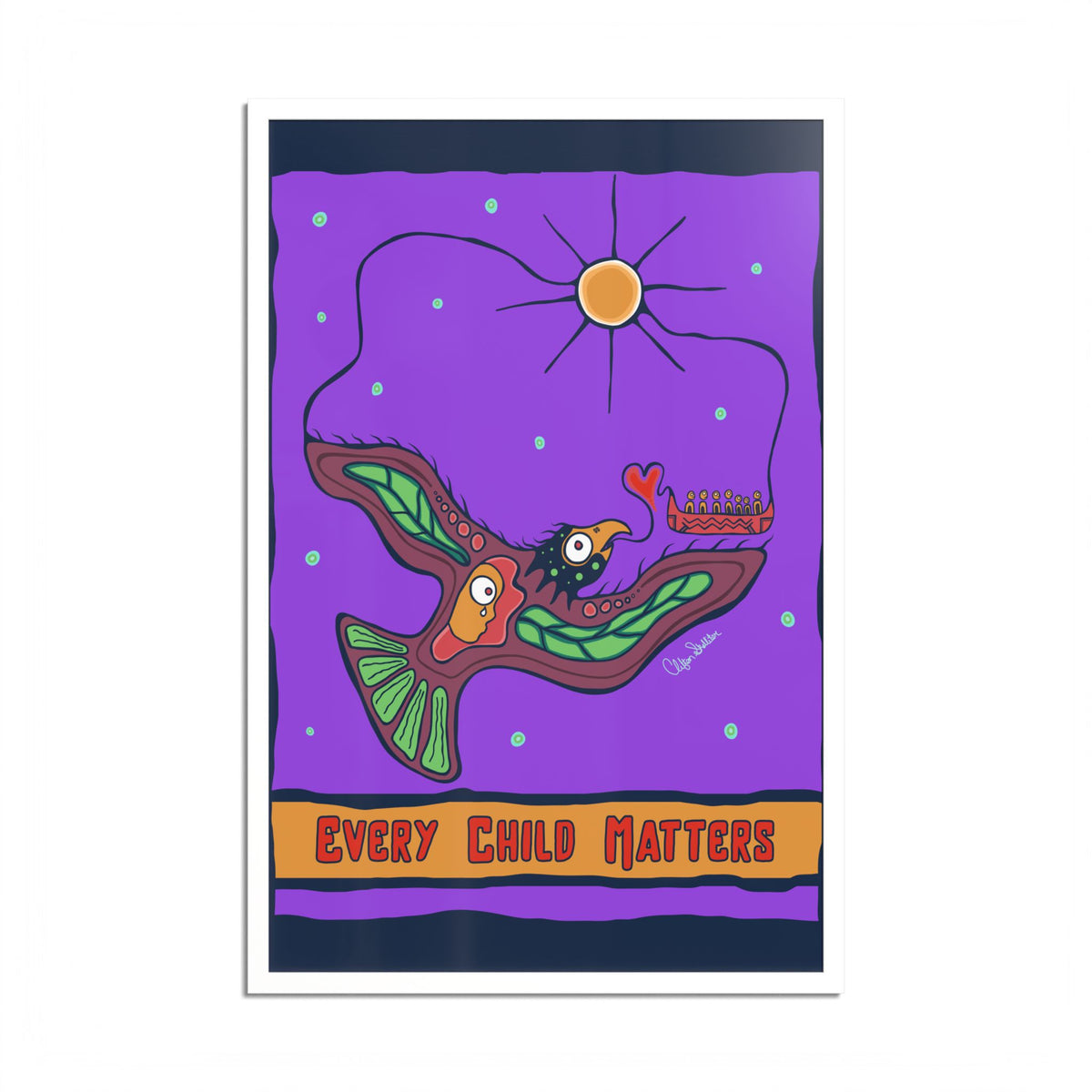 Every Child Matters Colored Frame Poster