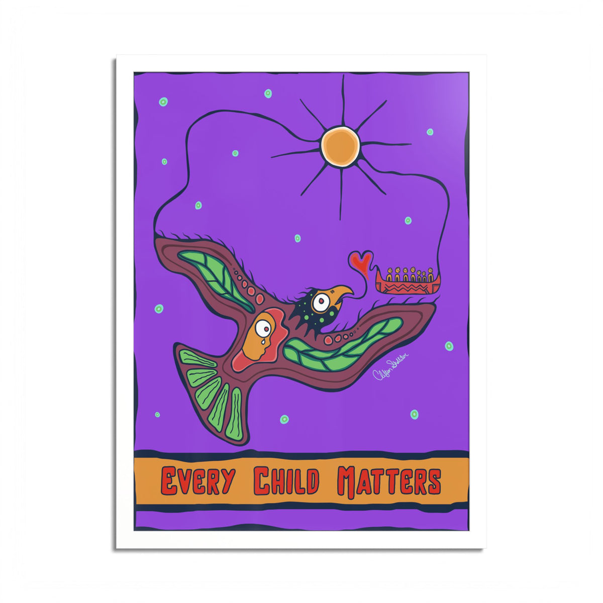 Every Child Matters Colored Frame Poster